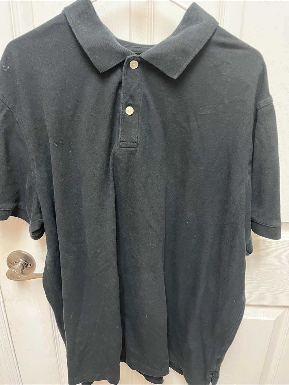 Goodfellow & Co Black Short-Sleeve Polo